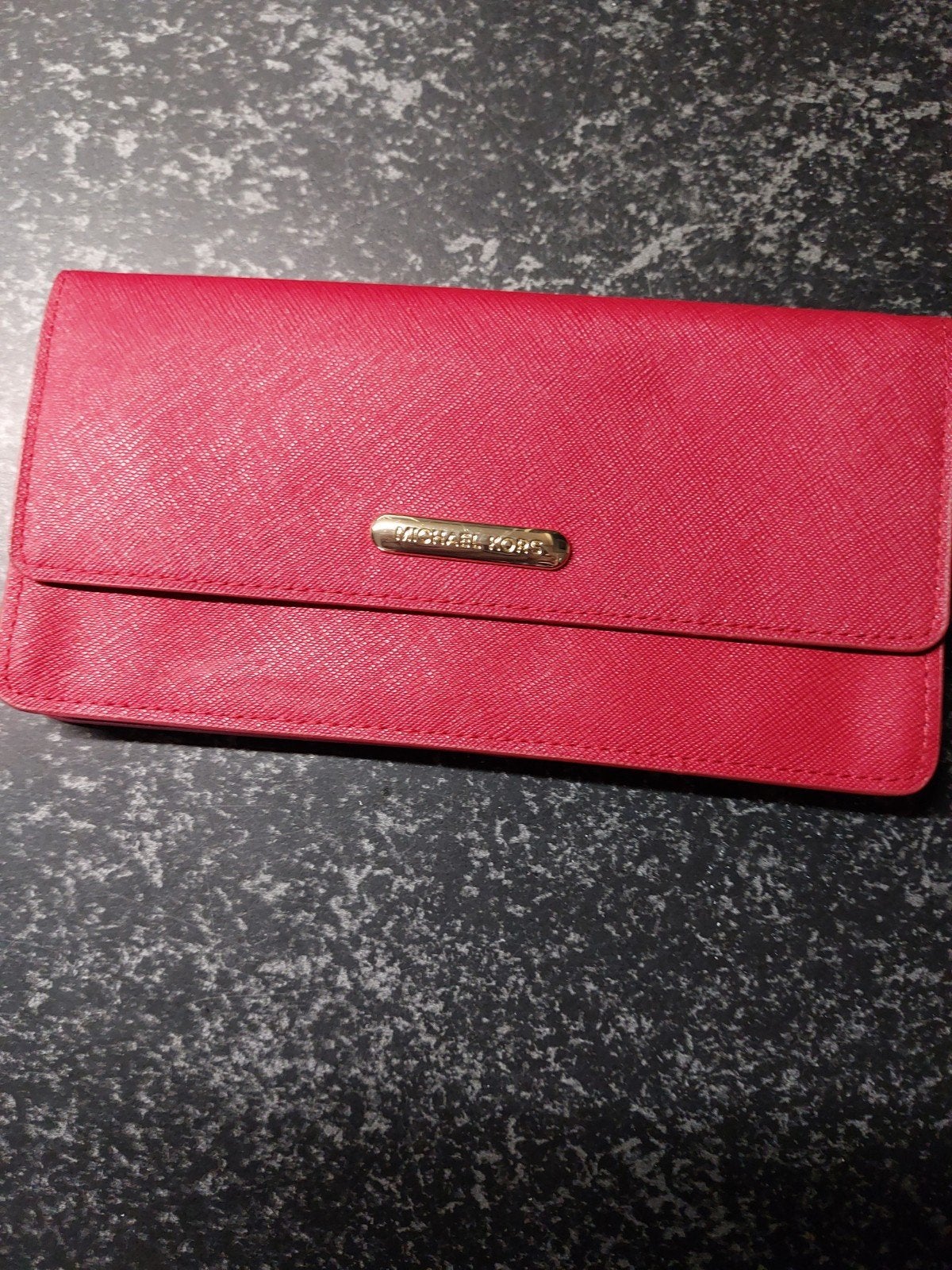 Michael Kors Rode Dames Portemonnee, Sieraden, Tassen en Uiterlijk, Portemonnees, Overige merken, Gebruikt, Ophalen of Verzenden