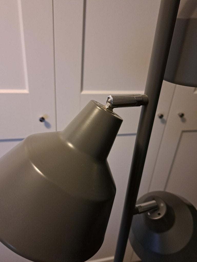 Staande lamp petrol groen, Ophalen, E14 (klein), Zo goed als nieuw, Metaal