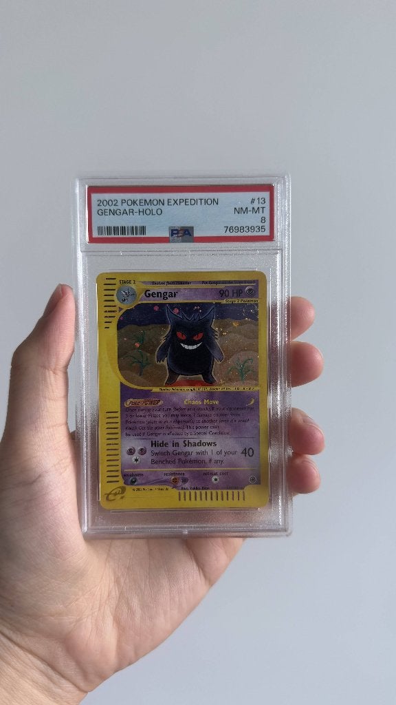 Pokemon Gengar Holo Expedition Base Set #13 PSA 8, Ophalen, Zo goed als nieuw