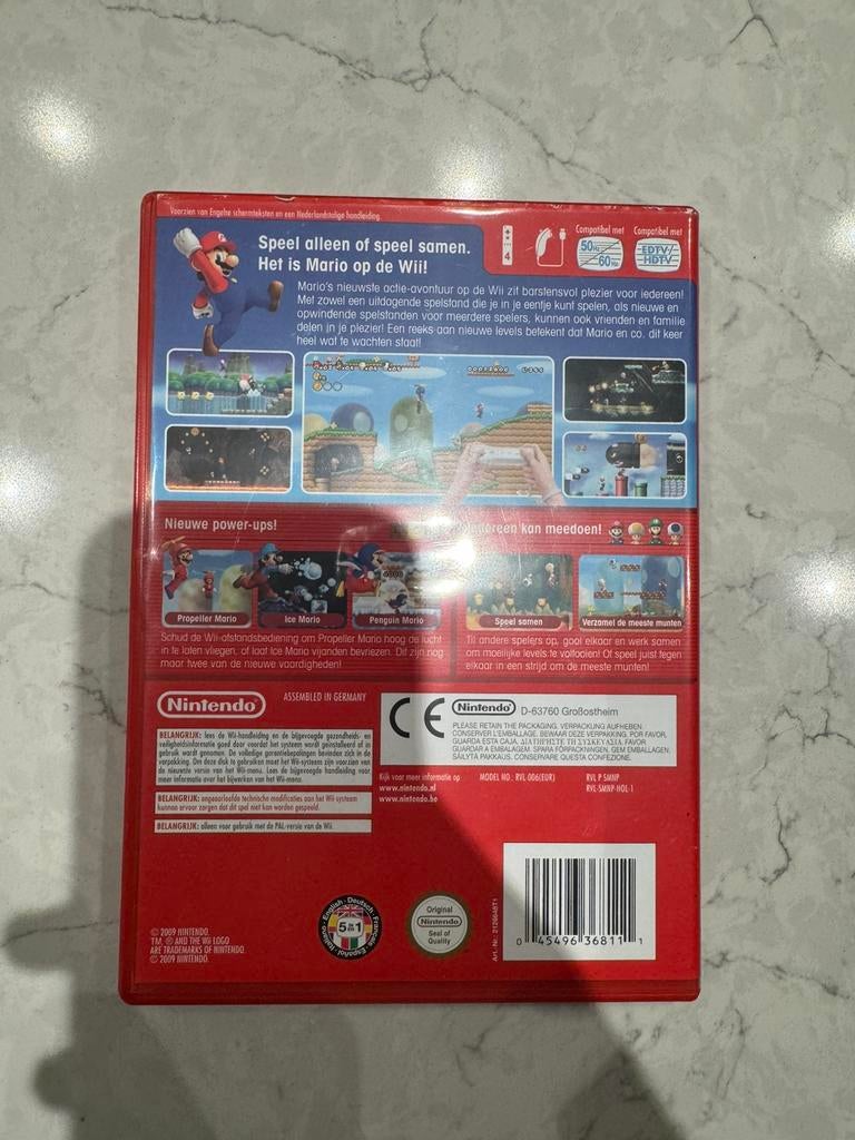 Mario super bros WII game, Spelcomputers en Games, Avontuur en Actie, Ophalen of Verzenden, Zo goed als nieuw, 3 spelers of meer