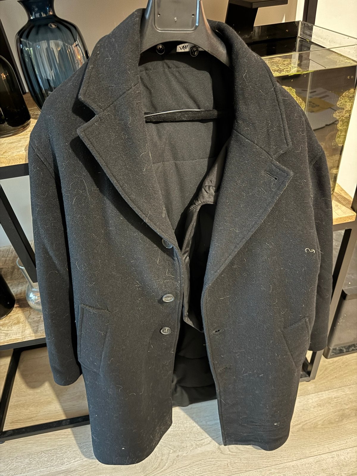 Zwarte Zara jas met afneembare capuchon, Ophalen of Verzenden, Gedragen, Maat 38/40 (M), Zwart