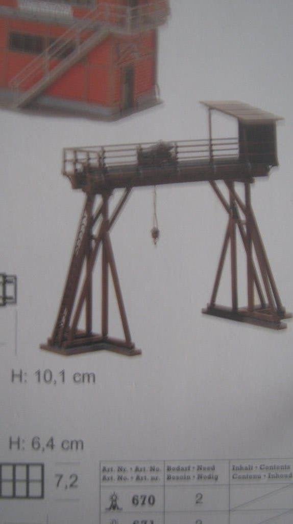 FALLER 127: bouwpakket bokkraan, Wisselstroom, Ophalen of Verzenden, Märklin, Nieuw