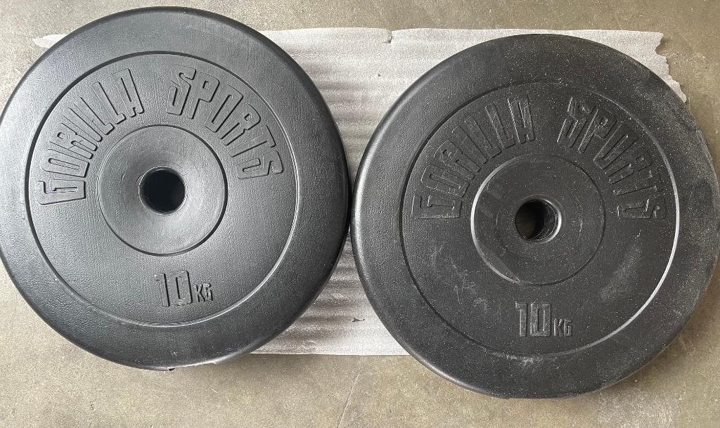 2x 10 KG Gorilla Gewichten Universeel (20 KG), Sport en Fitness, Fitnessmaterialen, Ophalen, Benen