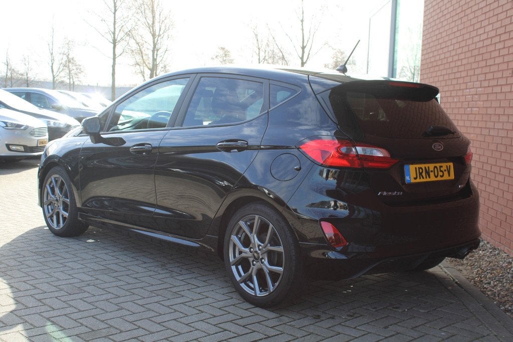 Ford Fiesta 1.0 EcoBoost 125 PK Hybrid ST-Line | Winterpack, Voorwielaandrijving, Gebruikt, Lane Keeping Assist, Zwart