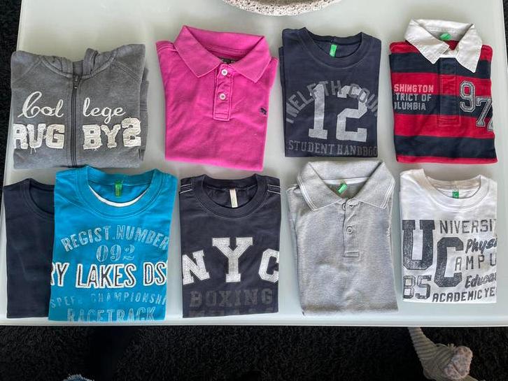 Kledingpakket Jongens: Diverse Shirts en Trui (Maat M), Kinderen en Baby's, Kinderkleding | Maat 122, Ophalen of Verzenden, Gebruikt