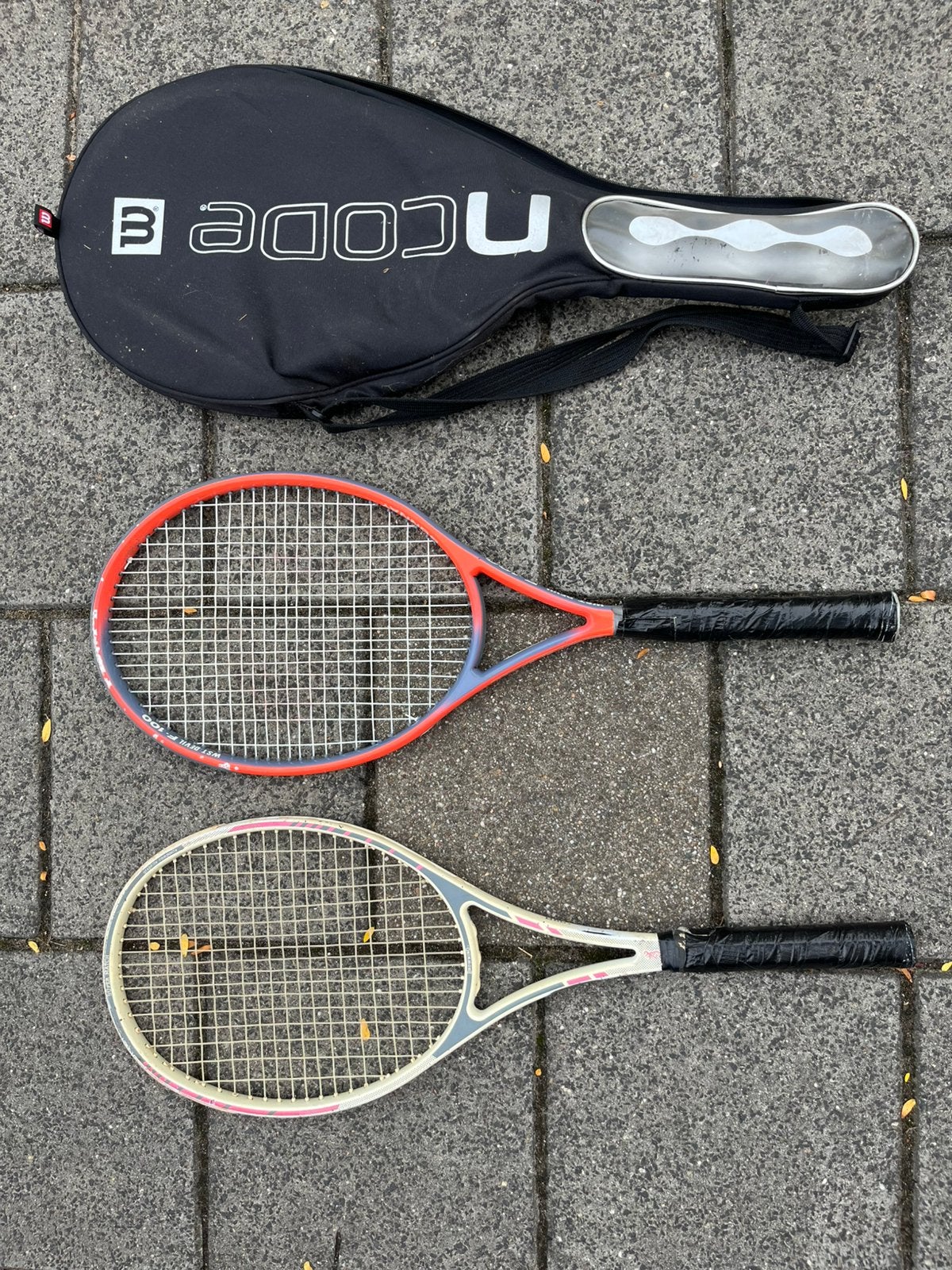 Padelracket tennisracket donnay + rucanor met opbergtas, Ophalen of Verzenden, Zo goed als nieuw