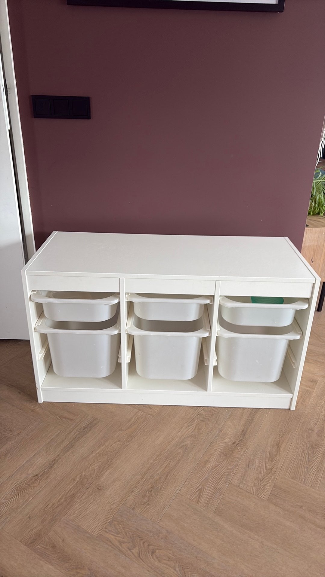 Ikea trofast vakkenkast opbergcombi wit incl bakken, Kinderen en Baby's, Ophalen, Gebruikt, 75 tot 100 cm, Minder dan 50 cm