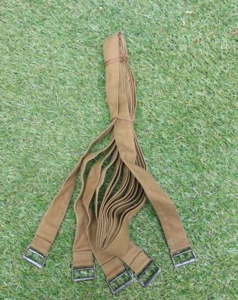 Duitse WO2 DAK Tropical Canvas straps "PRIMA ", Ophalen of Verzenden, Landmacht, Duitsland, Kleding of Schoenen