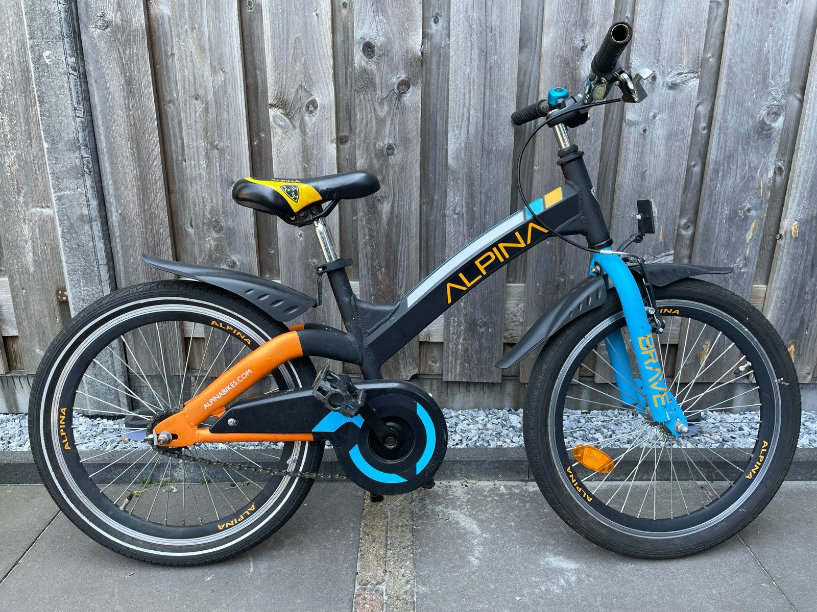 Alpina Brave kinderfiets 20 inch, Ophalen of Verzenden, Gebruikt, Velgrem, 16 tot 20 inch