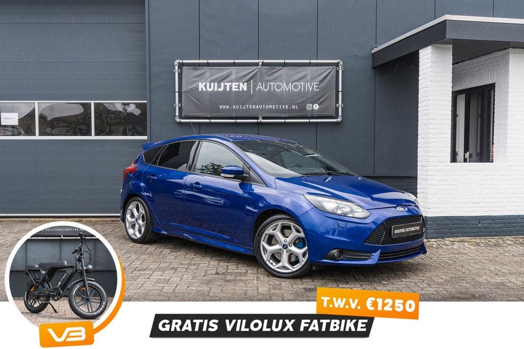 Ford Focus 2.0 EcoBoost ST-3 / Deep impact Blue / Topstaat !, Gebruikt, 4 cilinders, Blauw, 14 km/l