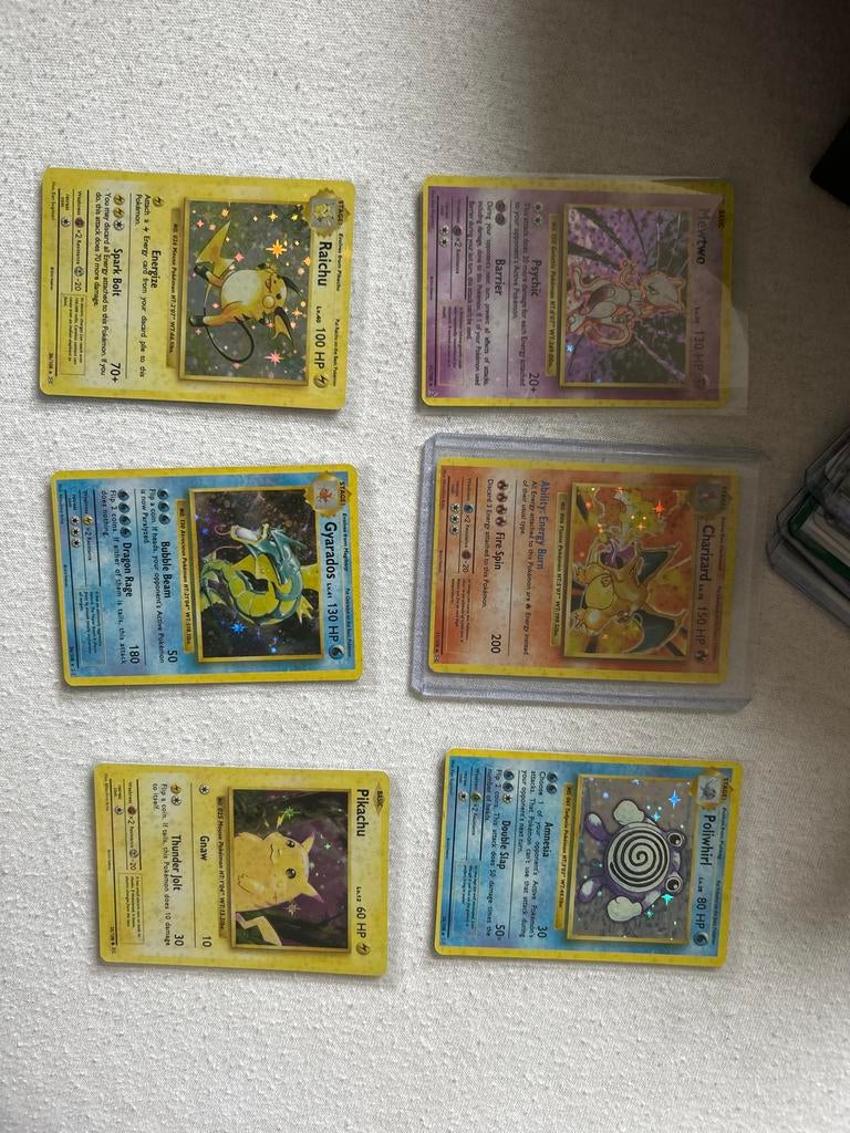 Pokémon kaarten, Verzenden, Zo goed als nieuw, Meerdere kaarten, Foil