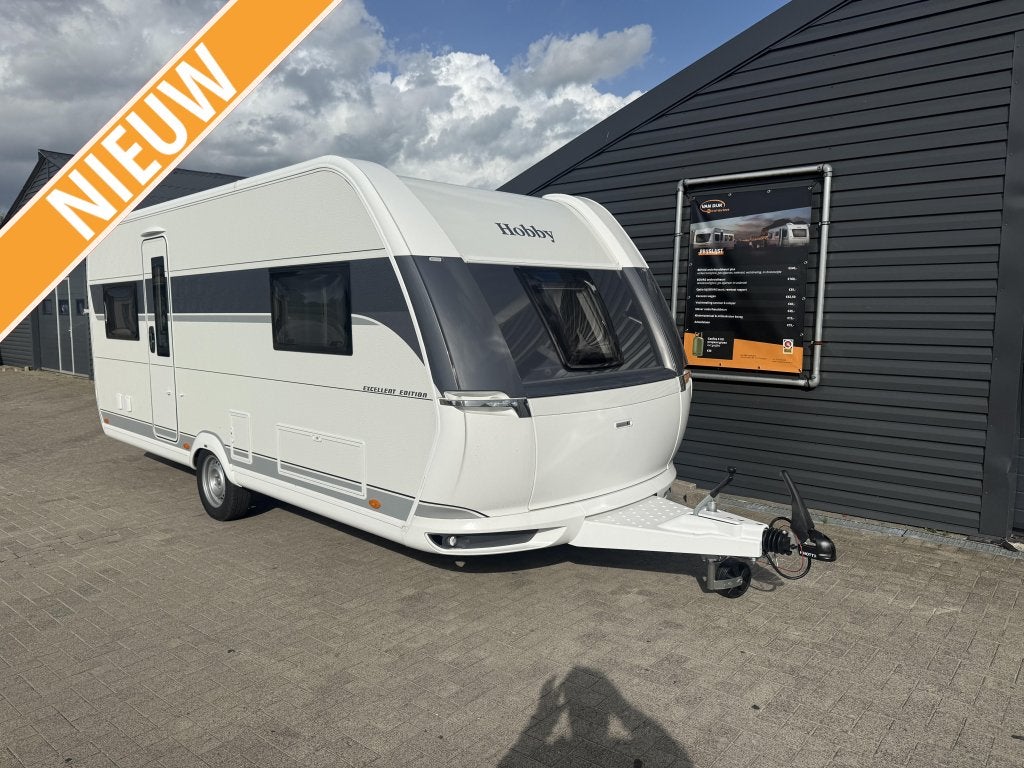 Hobby Excellent Edition 540 UL 2026 zware as, bed verbreder, Caravans en Kamperen, Rondzit, Hobby, Bedrijf, 6 tot 7 meter