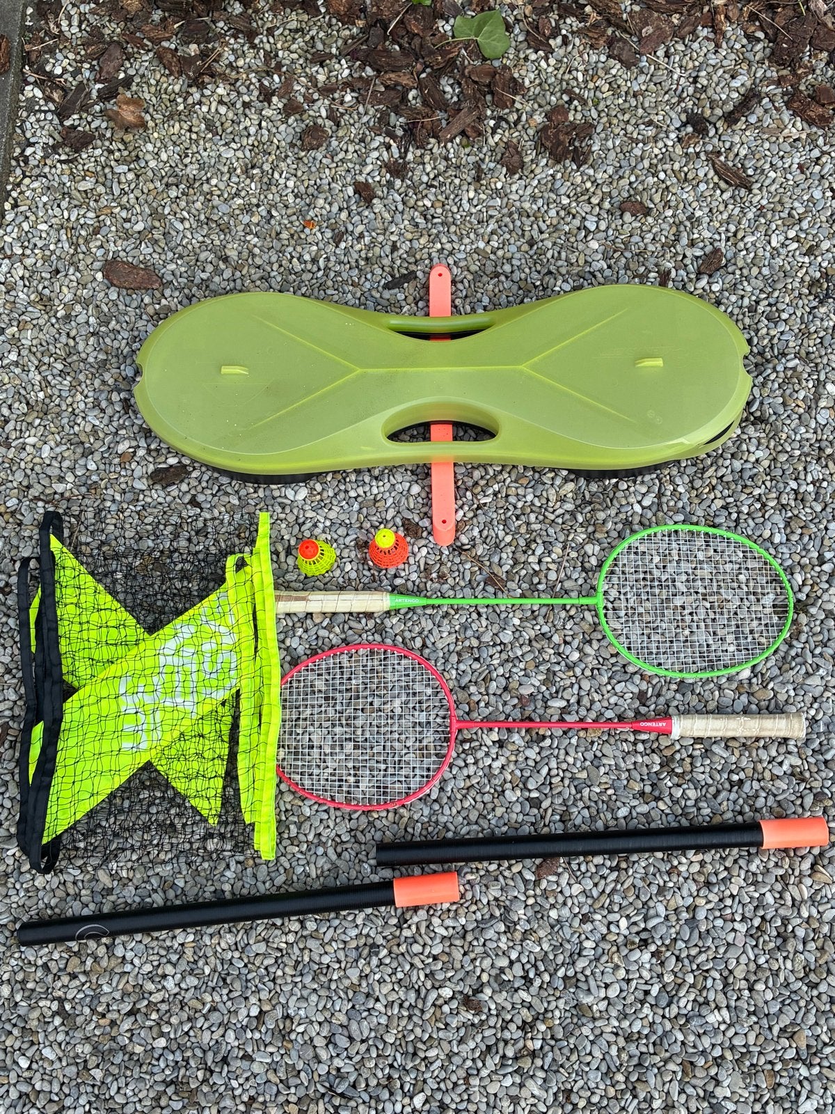 Opklapbare Badminton Set voor Camping en Tuin, Ophalen, Gebruikt, Overige typen