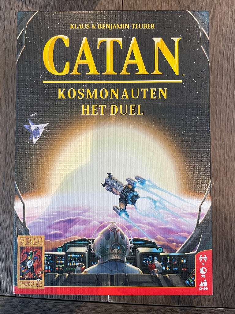 Catan Kosmonauten Het Duel, Een of twee spelers, Ophalen of Verzenden, Zo goed als nieuw, 999 Games