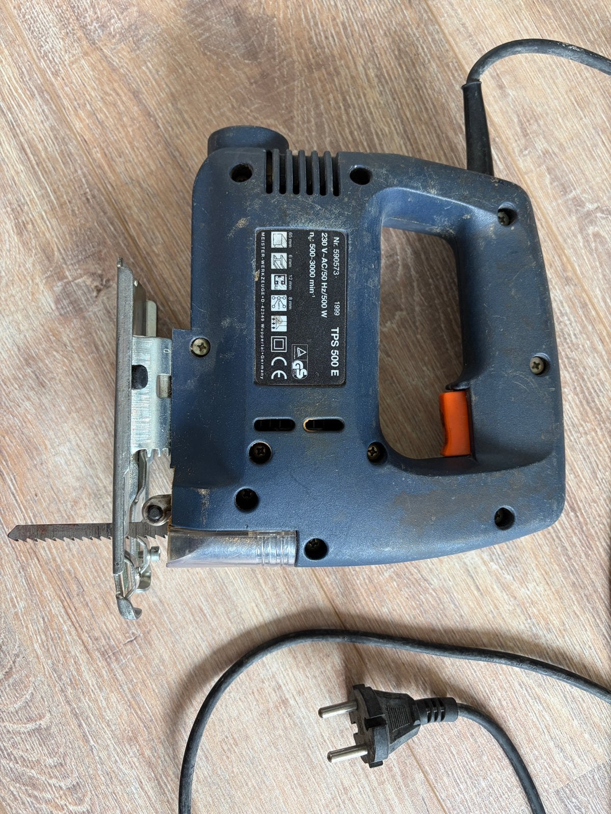 decopeerzaag Top Craft TPS 500E, Doe-het-zelf en Verbouw, Gereedschap | Zaagmachines, Ophalen, Zo goed als nieuw, Minder dan 600 watt
