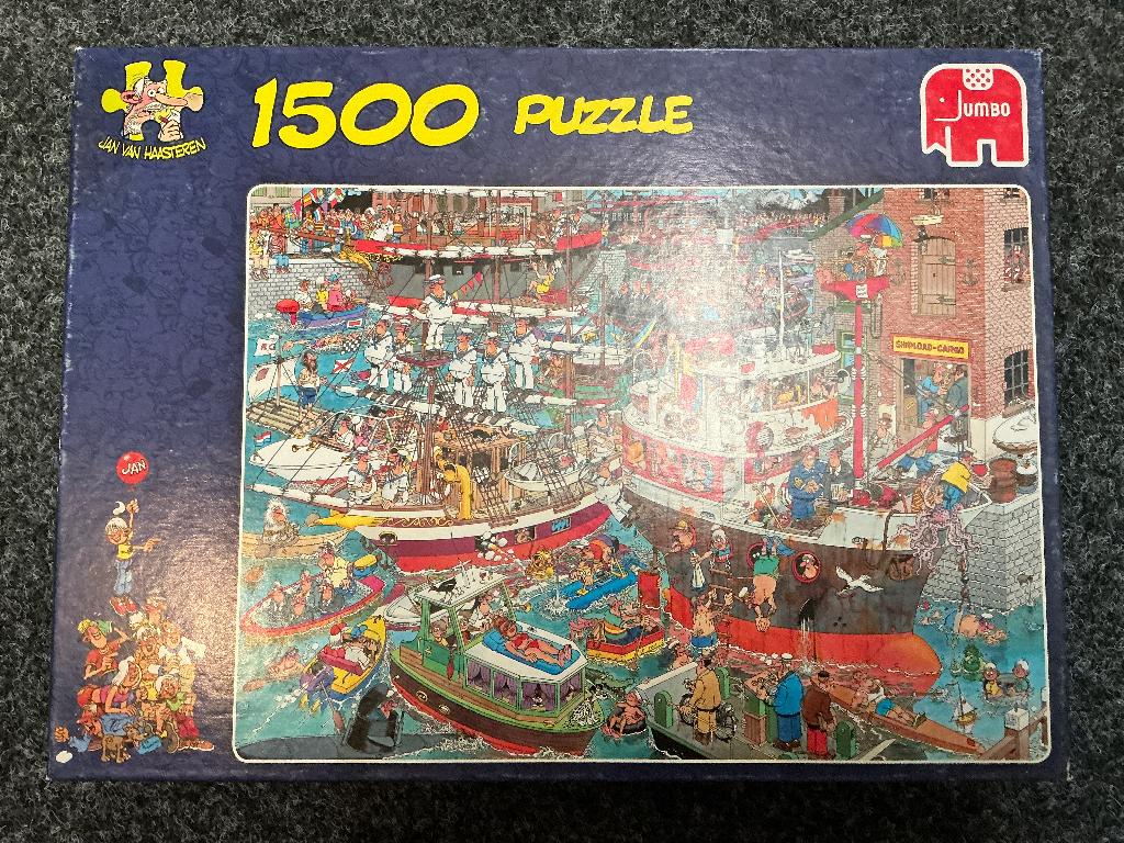 Jan van Haasteren puzzel, Ophalen, 500 t/m 1500 stukjes, Zo goed als nieuw, Legpuzzel