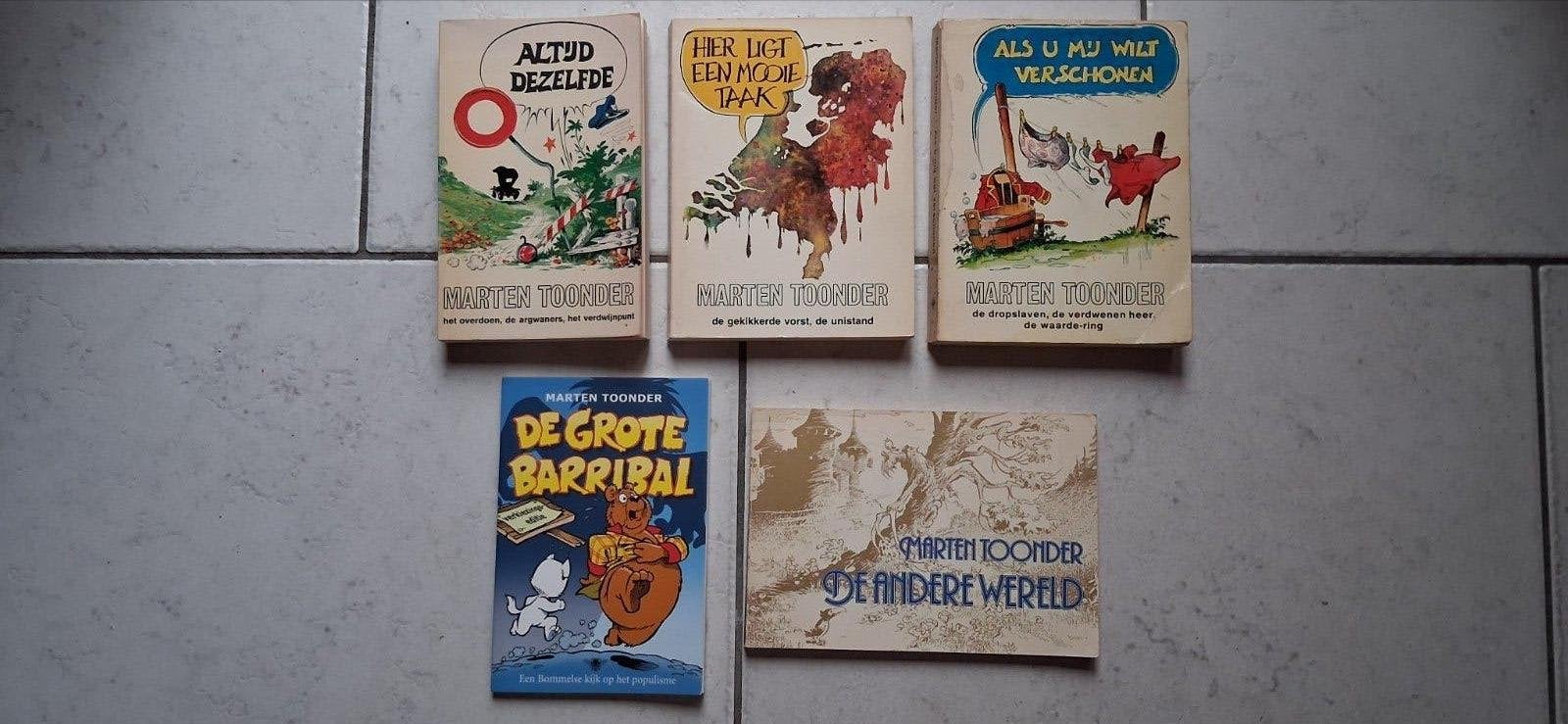Marten Toonder boeken - 5 stuks samen 5.-, Ophalen of Verzenden, Gelezen, Marten Toonder, Nederland