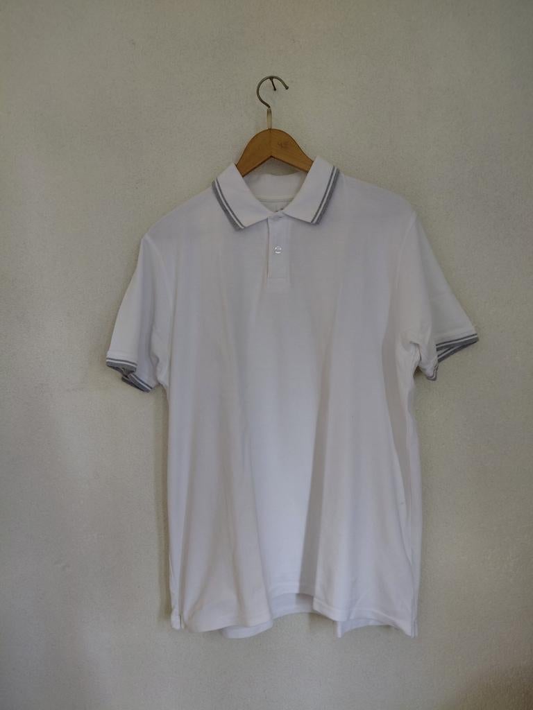 Identic Man Basic Polo Shirt Wit XXL, Kleding | Heren, Polo's, Gedragen, Overige maten, Wit, Ophalen of Verzenden