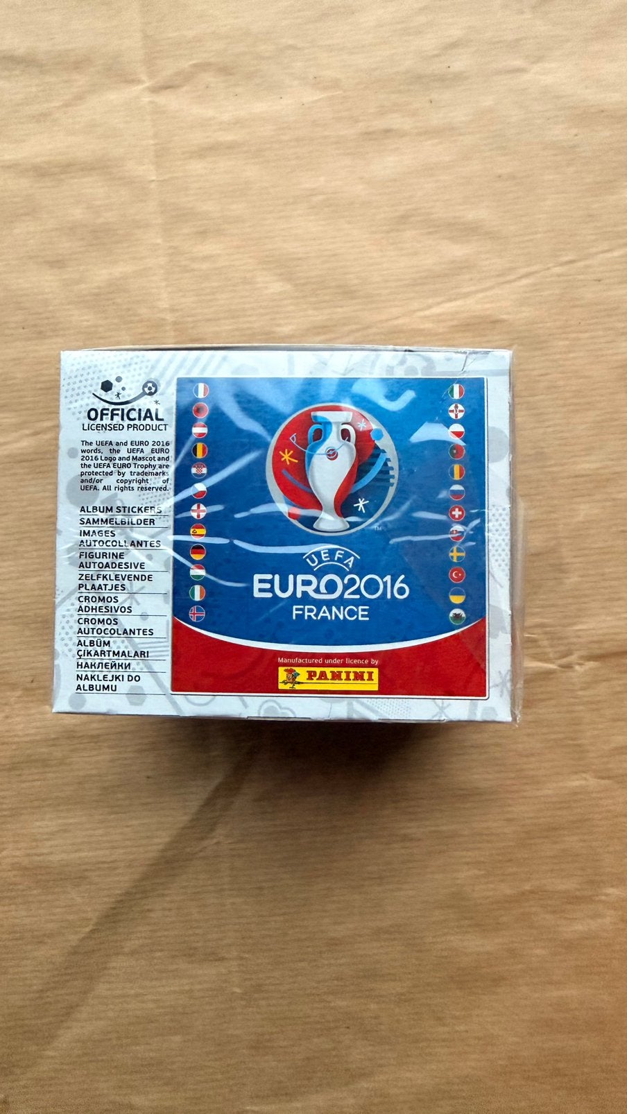 Panini 2016 France euro ek eurocup box 50 pakjes, Ophalen of Verzenden, Zo goed als nieuw