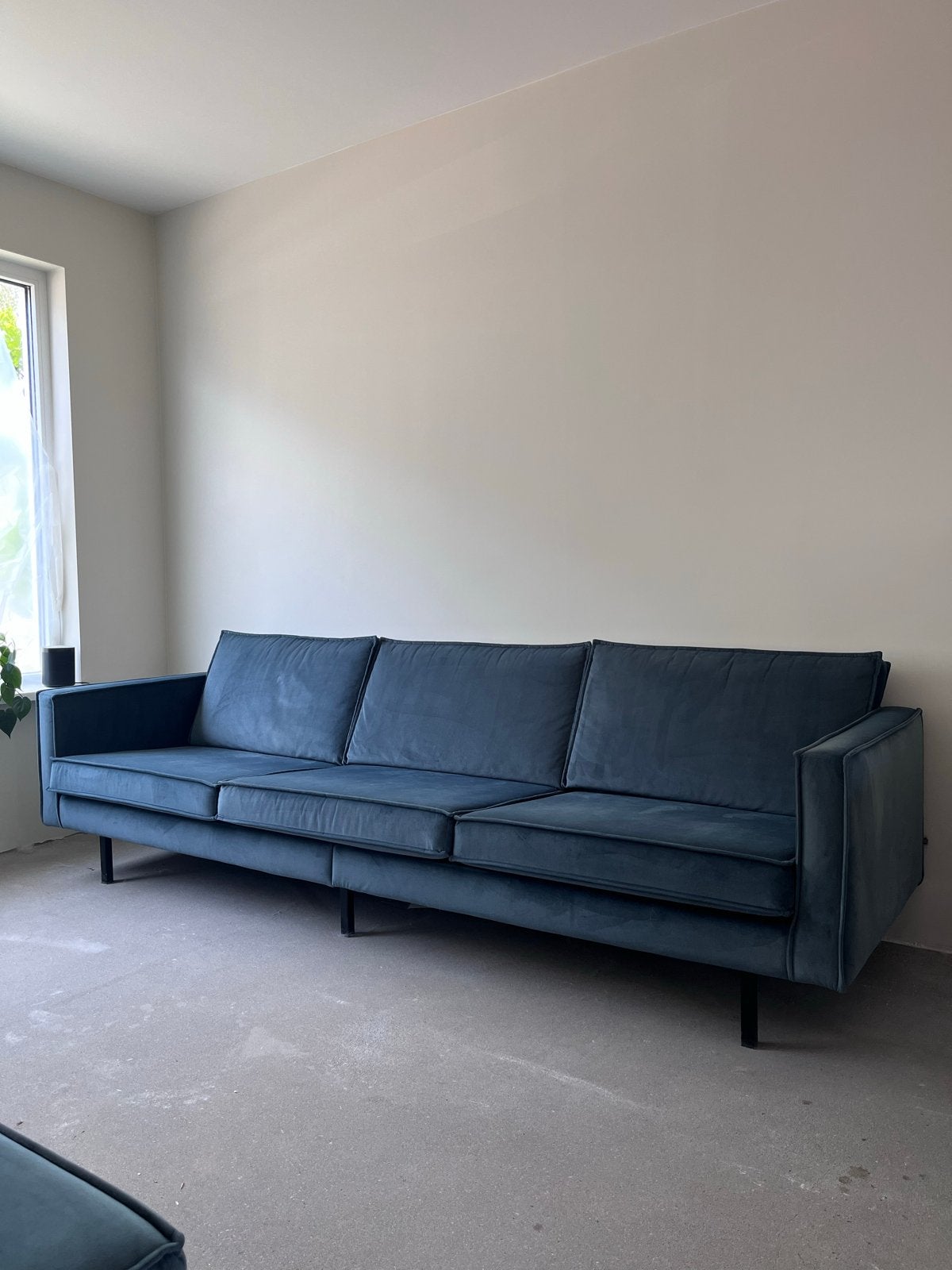 Be Pure Home Rodeo bank velvet Teal, Ophalen, 250 tot 300 cm, Driepersoons, 75 tot 100 cm