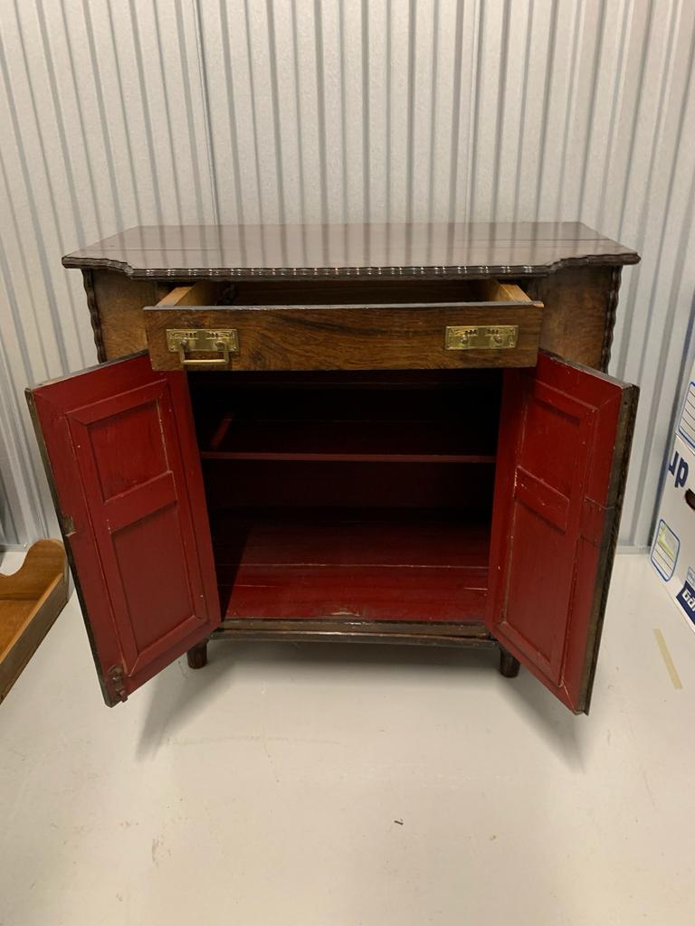Kast met lade gemaakt van piano onderdelen, Huis en Inrichting, Ophalen, Gebruikt, 50 tot 100 cm, Minder dan 100 cm