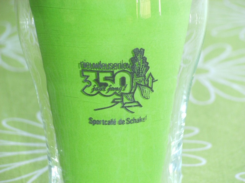 Hengelo bier: Sportcafé de Schake - Dubbeldruk, Ophalen of Verzenden, Zo goed als nieuw, Glas of Glazen, Overige merken