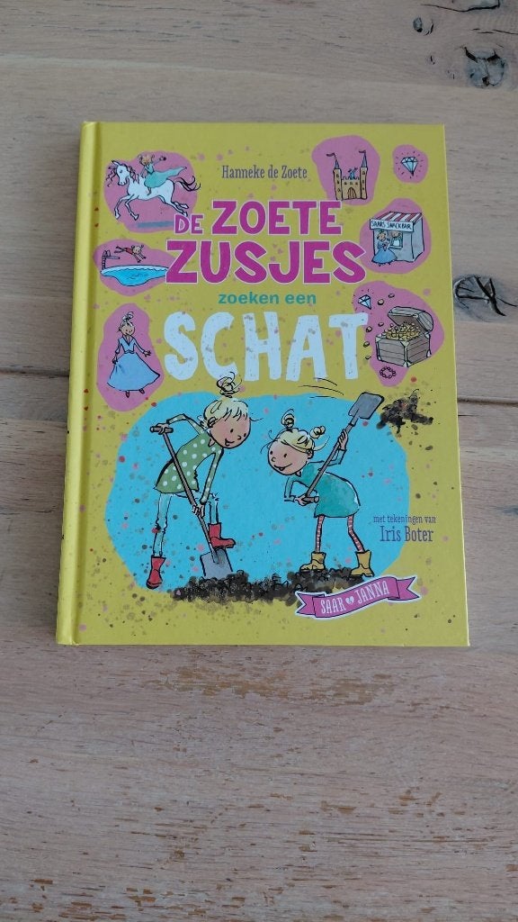 De Zoete Zusjes zoeken een schat, Ophalen of Verzenden, Zo goed als nieuw, Hanneke de Zoete, Sprookjes