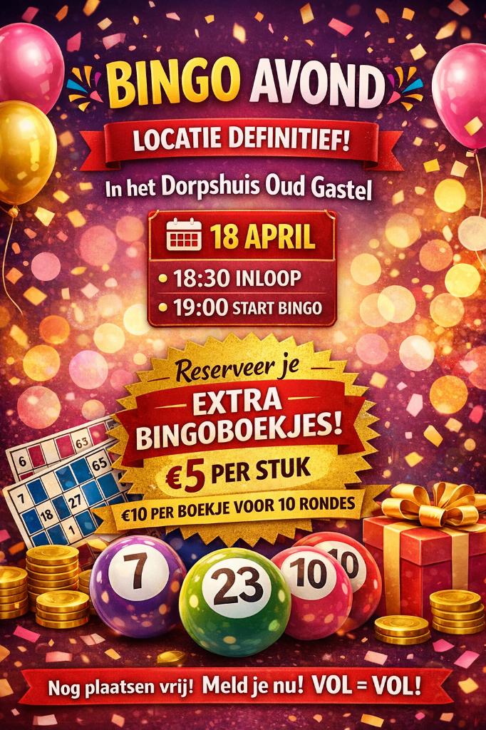 Grote bingo met grote prijzen, Hobby en Vrije tijd, Gezelschapsspellen | Bordspellen, Ophalen of Verzenden, Nieuw
