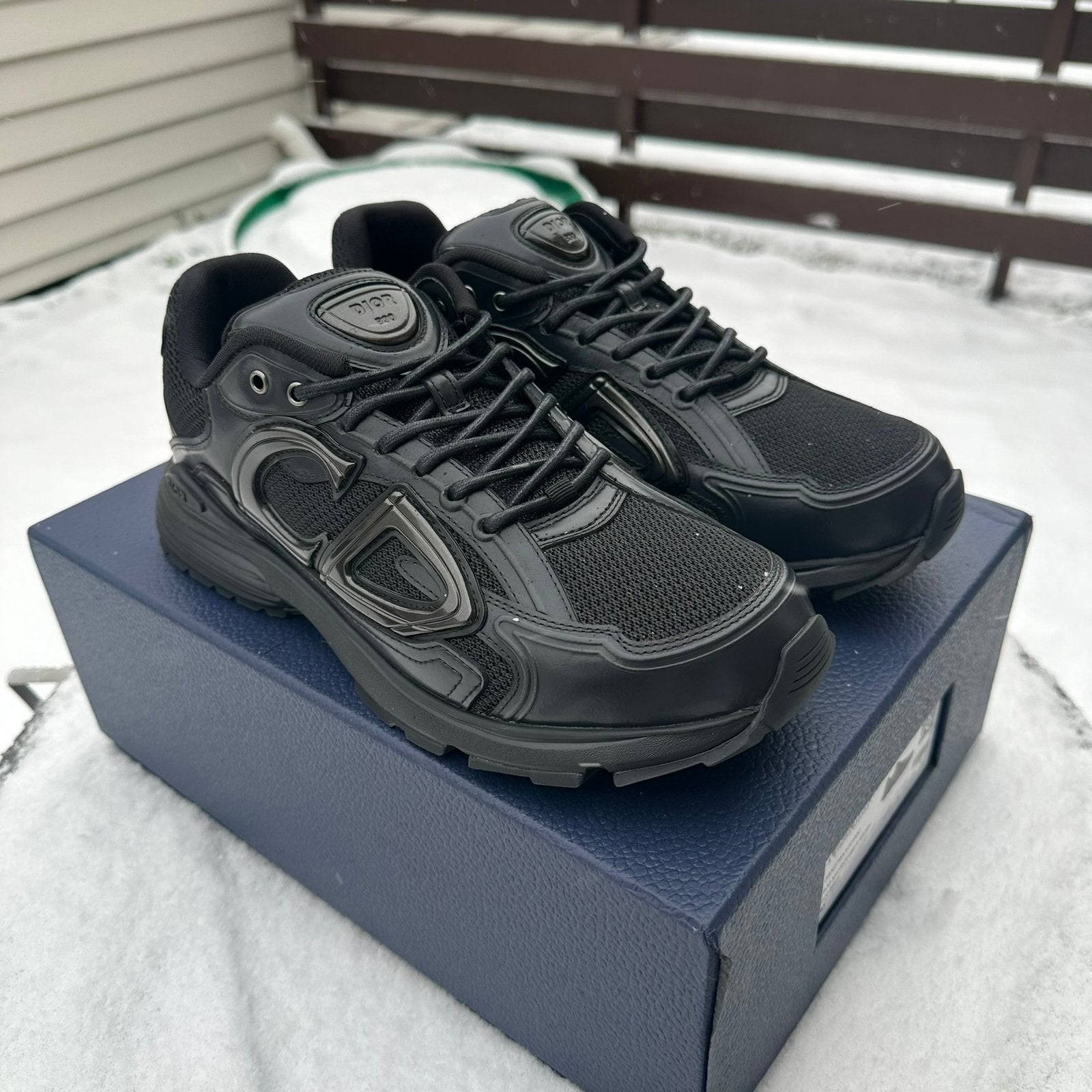 Dior B30 - Triple Black - Maat 41, Ophalen of Verzenden, Zo goed als nieuw, Zwart