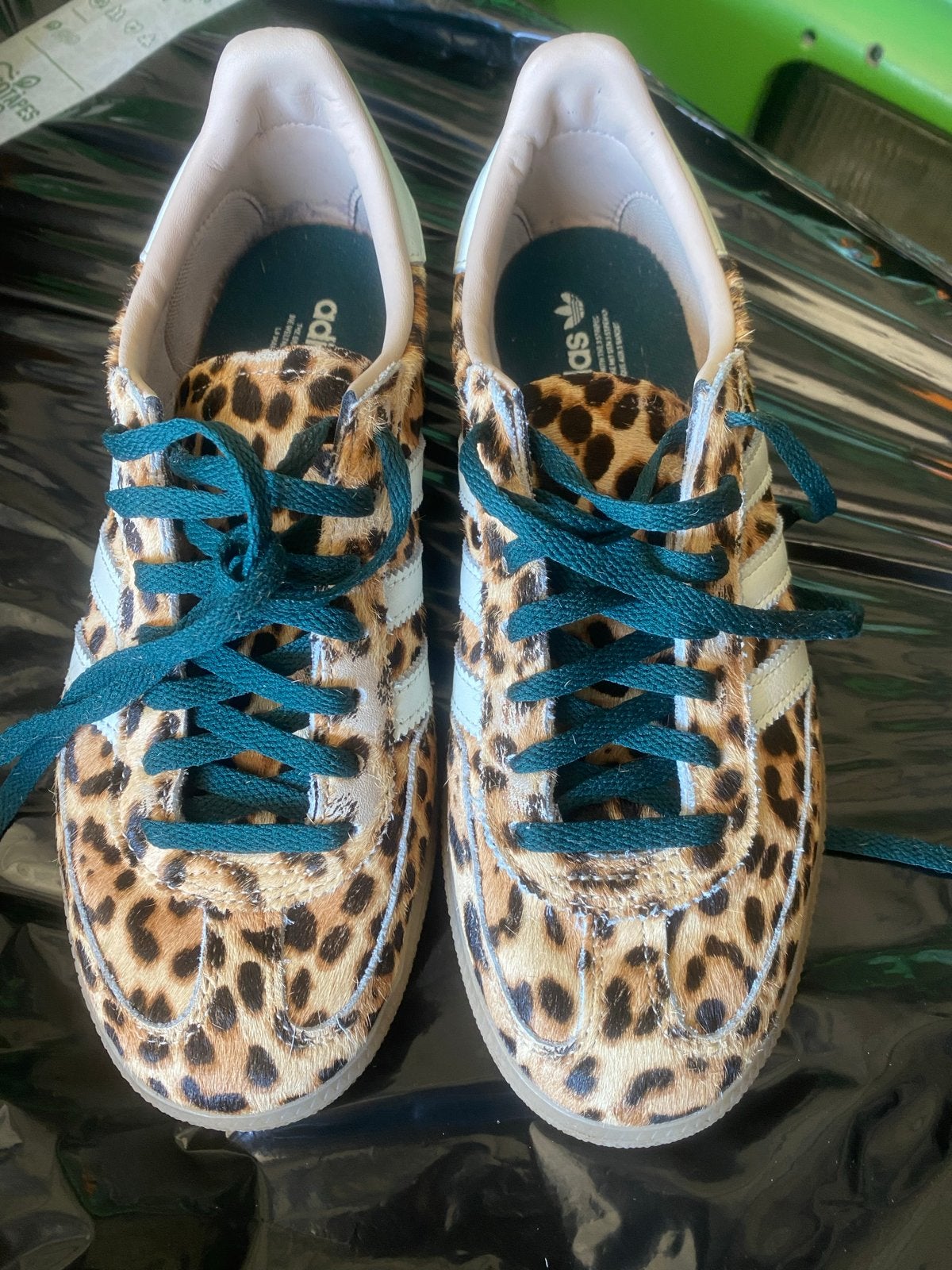 Adidas Gazelle sneakers met luipaardprint, Overige kleuren, Onbekend, Ophalen of Verzenden, Onbekend
