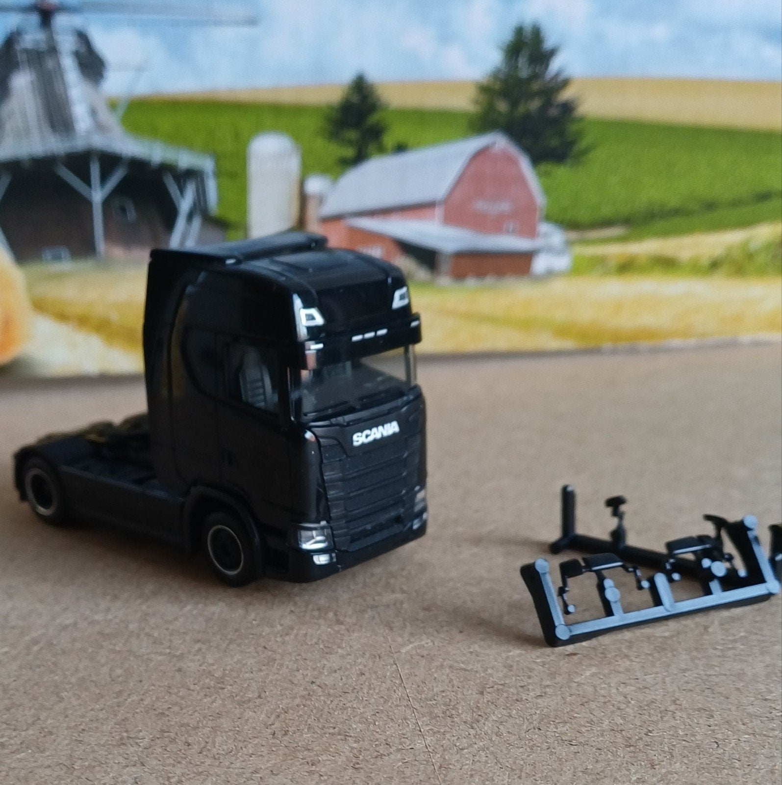Herpa Scania, Ophalen of Verzenden, Zo goed als nieuw, Bus of Vrachtwagen, Herpa