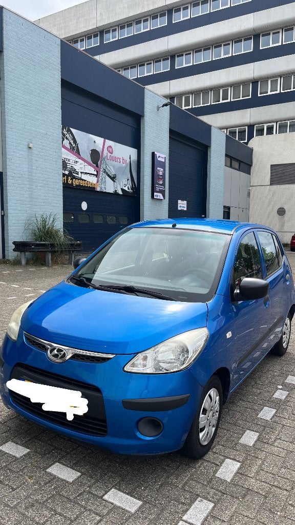 Hyundai i10 1.1 I 5DR 2010 Blauw, Auto's, Stof, 31 €/maand, 4 cilinders, Grijs