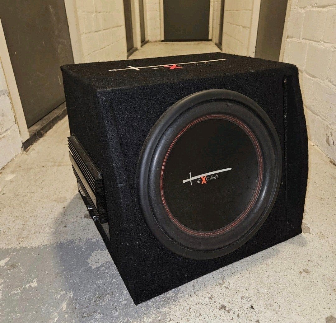 1000 WATT Excalibur Subwoofer met Ingebouwde, Auto diversen, Ophalen