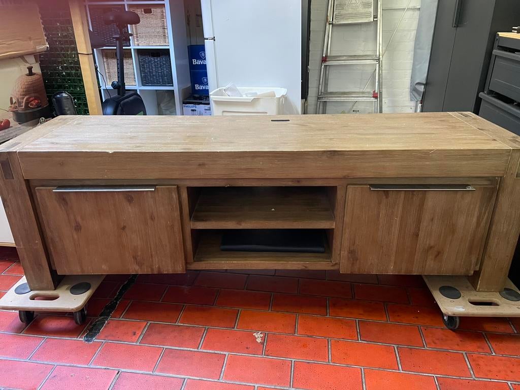 Televisiemeubel (160x45x50), Huis en Inrichting, Kasten | Televisiemeubels, Ophalen, 150 tot 200 cm, Zo goed als nieuw, Minder dan 100 cm