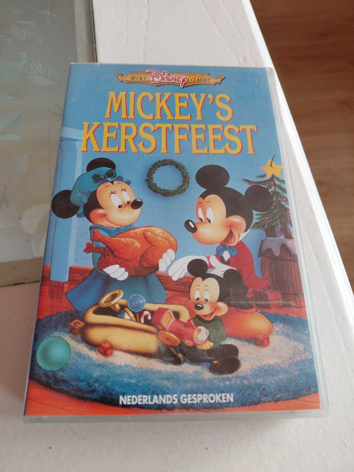 Mini Disney Classics Mickey's Kerstfeest videoband. 1992, Cd's en Dvd's, VHS | Kinderen en Jeugd, Alle leeftijden, Ophalen of Verzenden