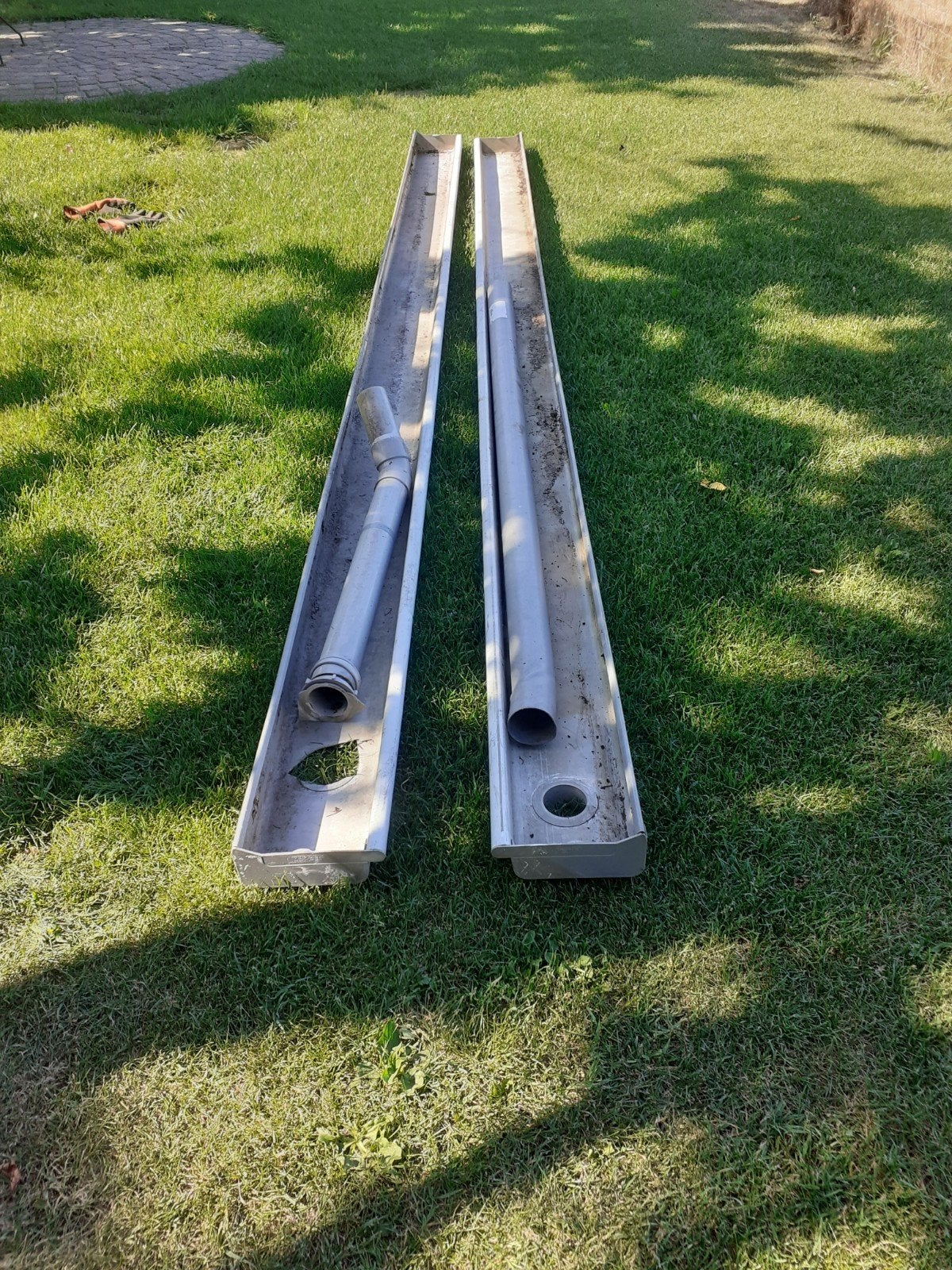Gebruikte dakgoot met afvoer, 180mm breed, 4180mm lang, Ophalen, Gebruikt, Minder dan 2 meter, 80 mm of meer