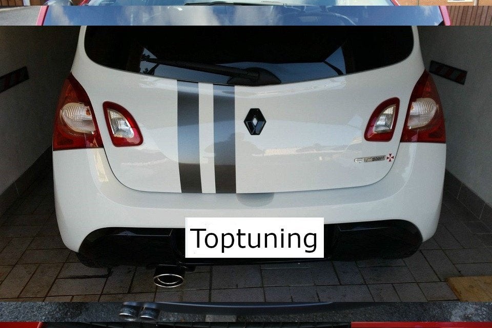 Zwart logo cover RENAULT TWINGO 2 FL 2011–2014 ook GT & RS, Ophalen of Verzenden, Toptuning, Info@toptuning.nl, A'foort