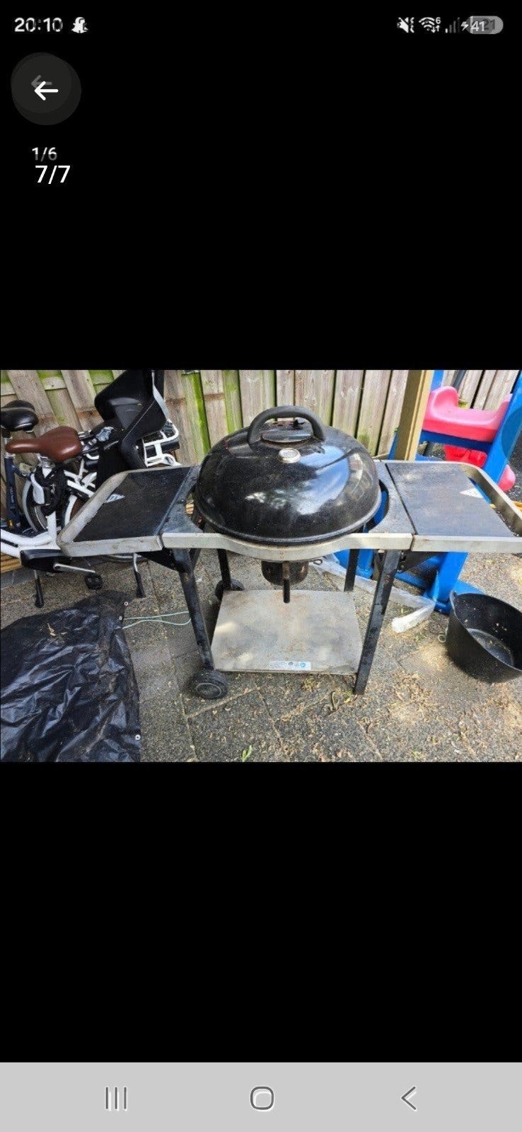 weber BBQ met hoes - gratis af te halen, Tuin en Terras, Ophalen, Gebruikt