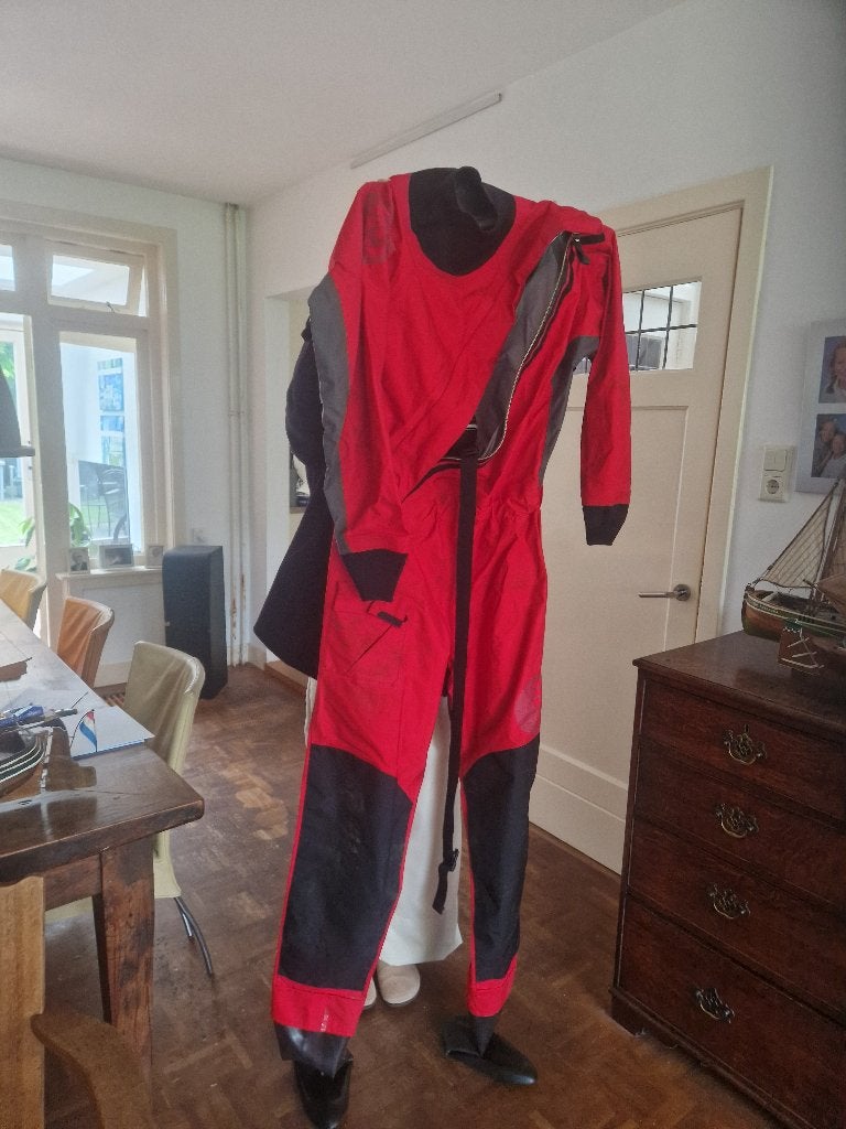 Gill XXLarge Drysuit Droogpak kleur rood, Ophalen, Gill, Drysuit, Heer