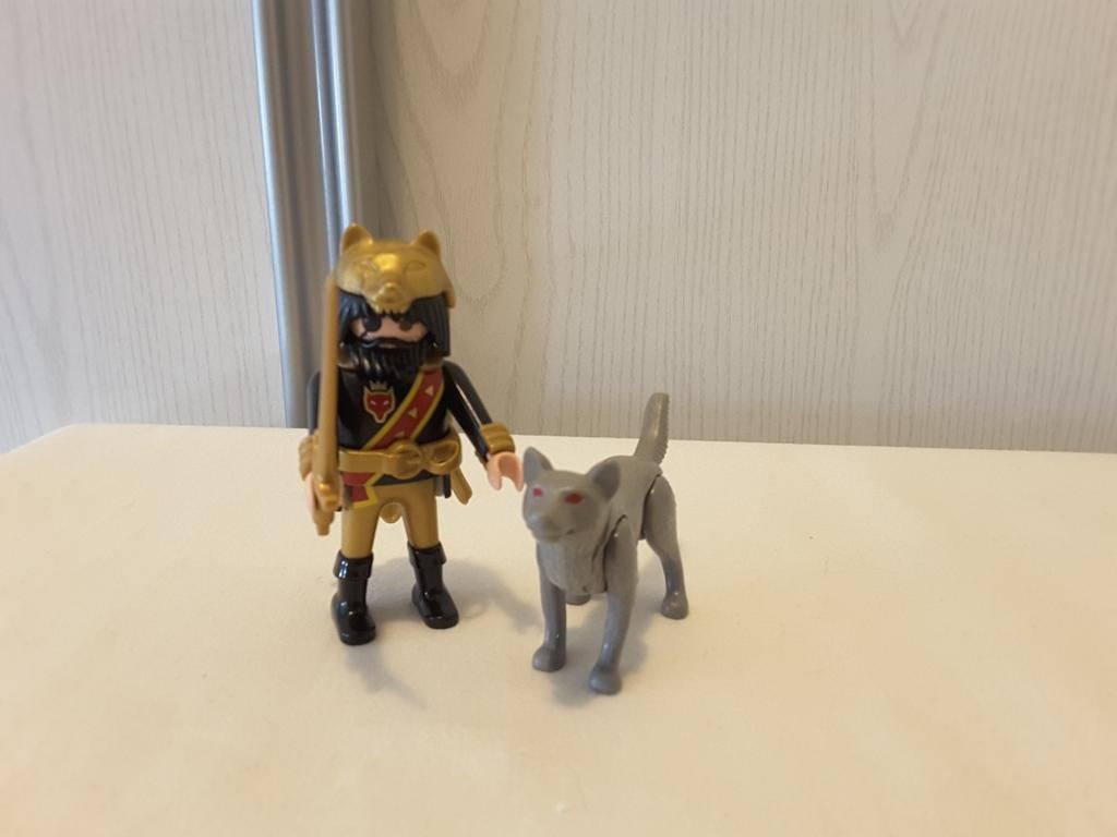 Playmobil 4644 krijger met wolf, Kinderen en Baby's, Speelgoed | Playmobil, Ophalen of Verzenden, Gebruikt