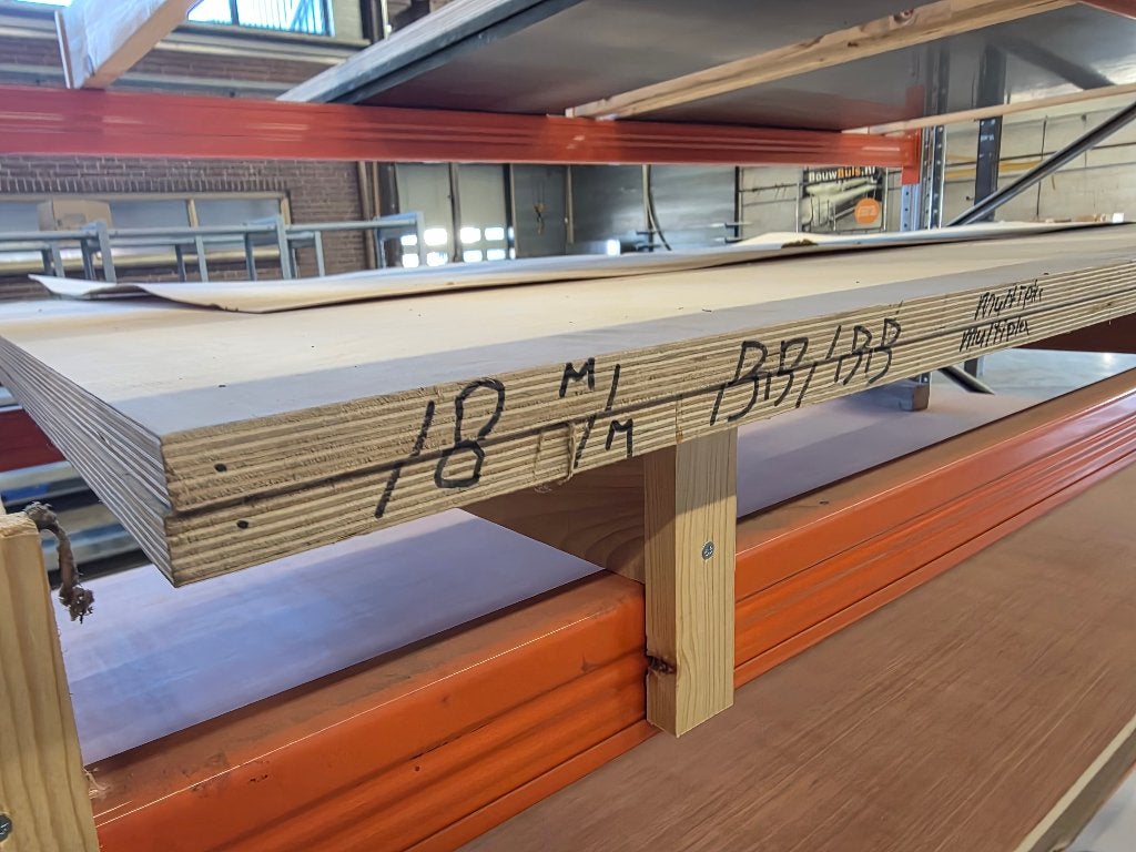 Multiplex platen 18mm 2,44 x 1,22 m - 2 stuks, Doe-het-zelf en Verbouw, Nieuw, Ophalen of Verzenden