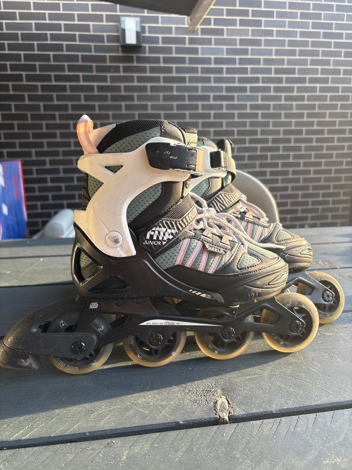 Oxelo Fit 3 Junior inline skates - Verstelbaar maat 33-38, Ophalen of Verzenden, Gebruikt, Overige typen, Overige merken