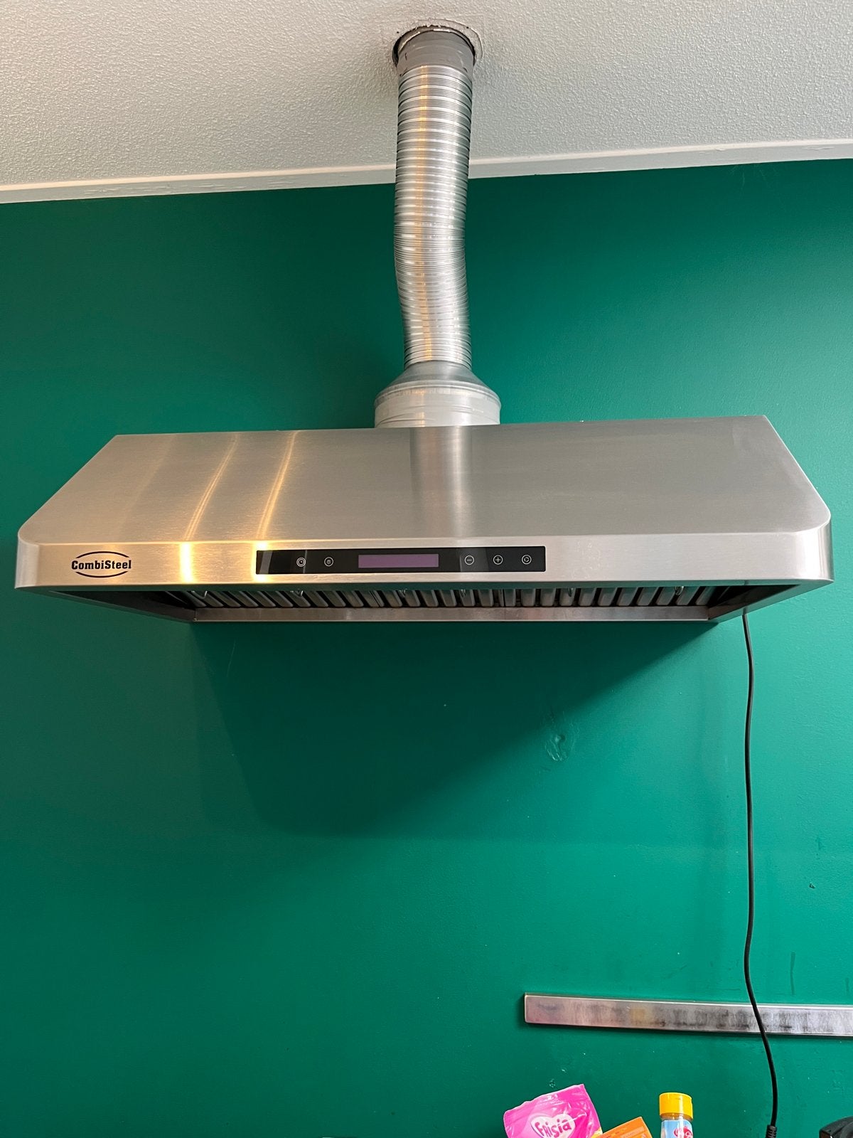 Combisteel Afzuigkap 90cm breed 1530m3/u, Ophalen, Onderbouw afzuigkap, Inbouw, 800 m³ per uur of meer