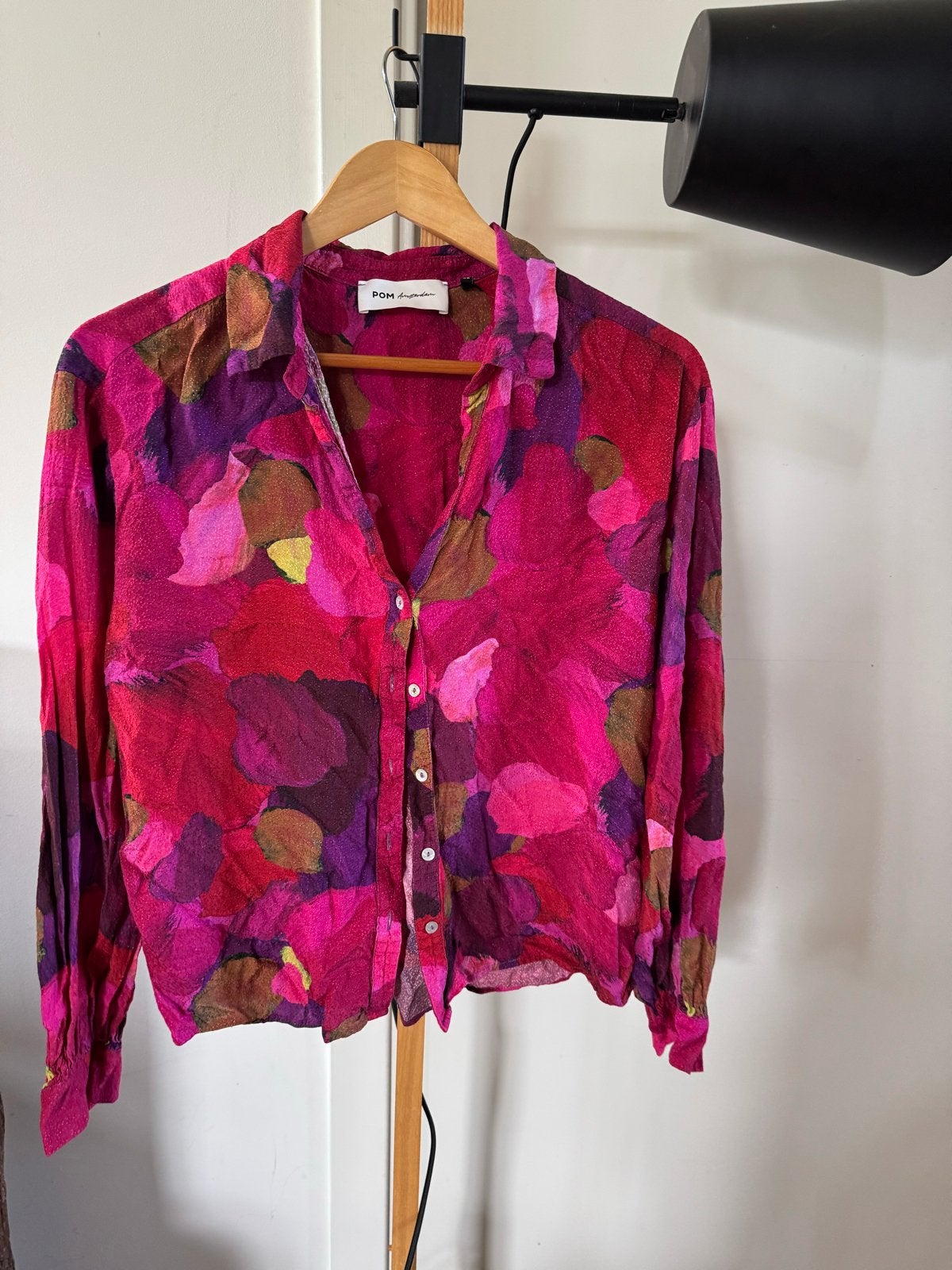 Mooie blouse van POM Amsterdam - Maat 38/40 (M), Ophalen of Verzenden, Zo goed als nieuw, Maat 38/40 (M), Meerkleurig