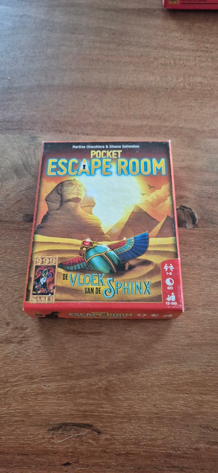 Pocket Escape Room: De Vloek van de Sphinx, Een of twee spelers, Ophalen of Verzenden, Zo goed als nieuw, 999 Games