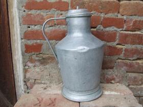 Mooie oude aluminium kan, Antiek en Kunst, Curiosa en Brocante, Ophalen of Verzenden