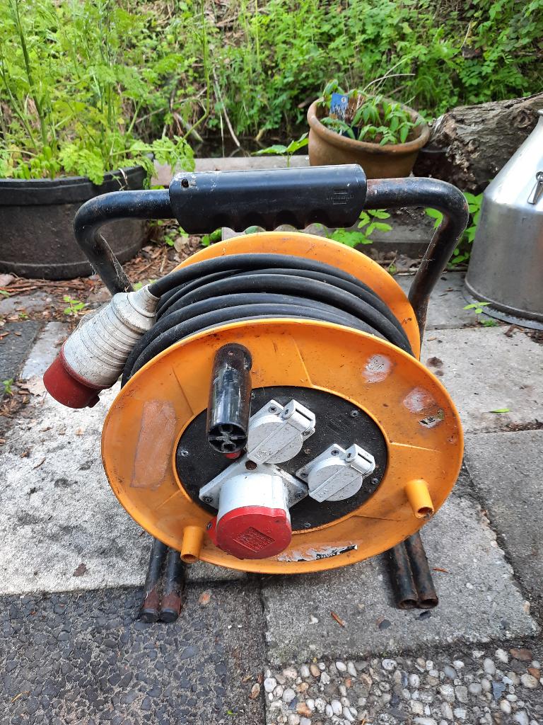 kabelhaspel 380v, Ophalen of Verzenden, Gebruikt, Kabel of Snoer