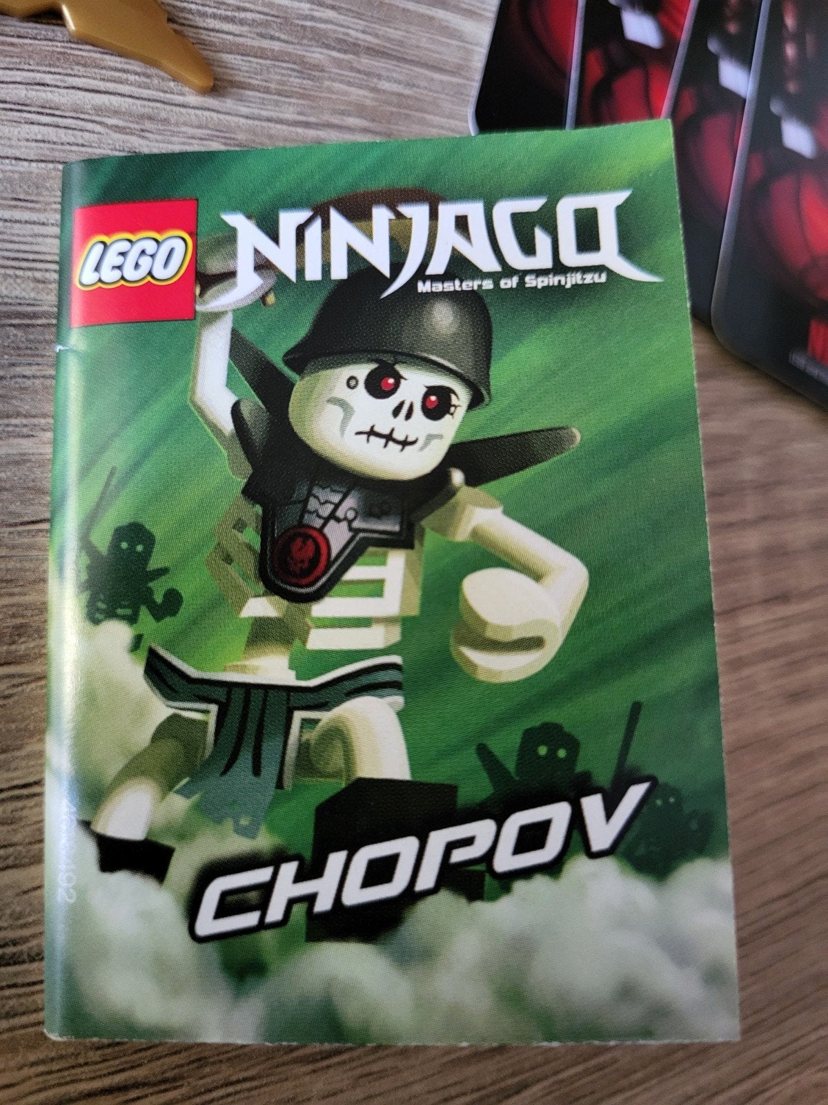 Lego Ninjago Chopo minifiguur met accessoires, Ophalen of Verzenden, Zo goed als nieuw