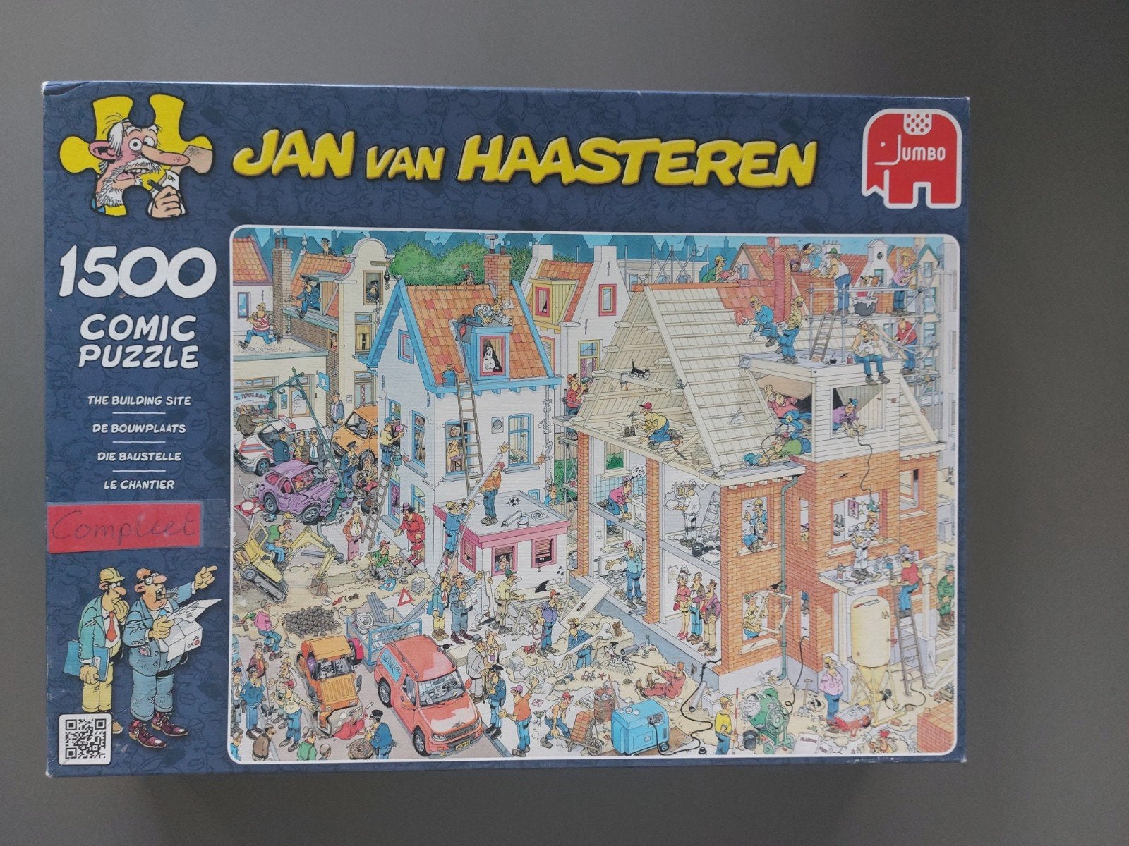 Jan van Haasteren De bouwplaats, Ophalen of Verzenden, 500 t/m 1500 stukjes, Gebruikt, Legpuzzel