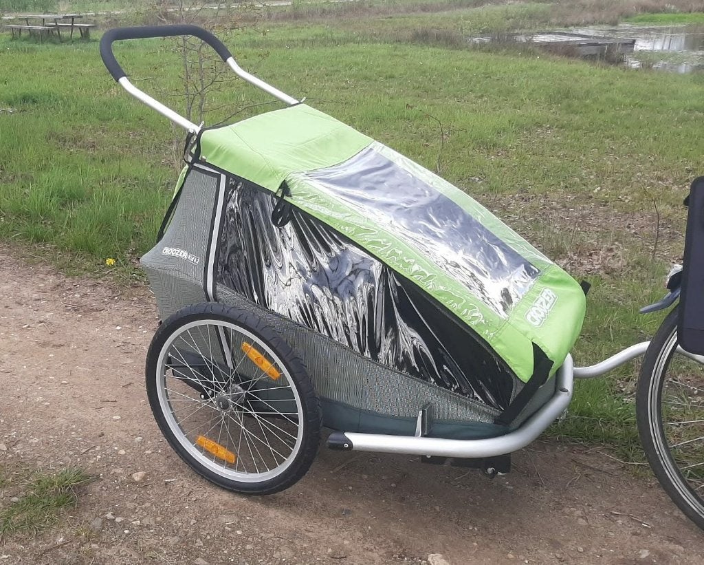 Croozer Fietskar zeer goede staat, Ophalen, Opvouwbaar, Zo goed als nieuw, Kinderkar